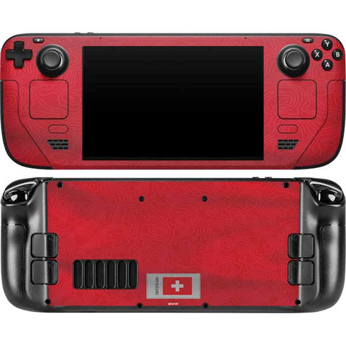 Switzerland Soccer Flag Steam Deck Handheld Gaming Computer OLED Skin
